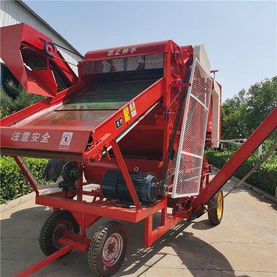 安徽干濕兩用花生摘果機 花生去秧機 22kw花生脫果機
