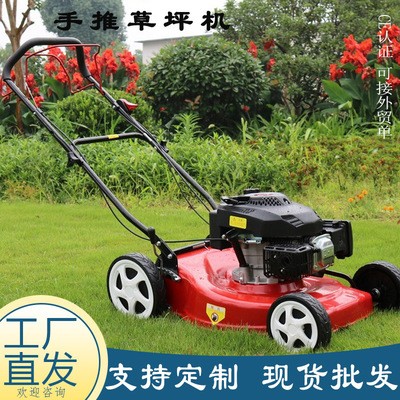 批發自走式草坪機 18/20/21寸手推款花園剪草機 四沖程手推割草機