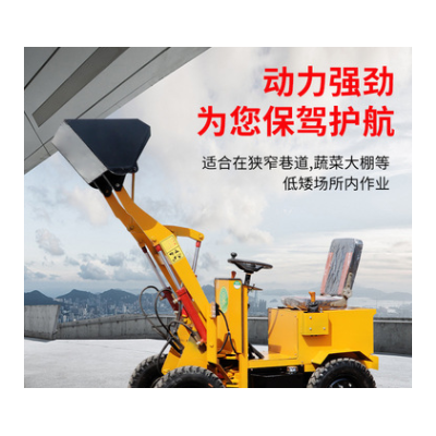 電動(dòng)小鏟車養(yǎng)殖場(chǎng)清糞四輪抓草農(nóng)用工地柴油四驅(qū)裝載機(jī)推土車小型