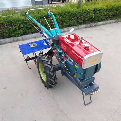 柴油電啟動手扶拖拉機(jī) 手推自走式微耕機(jī) 菜園果園開溝機(jī)