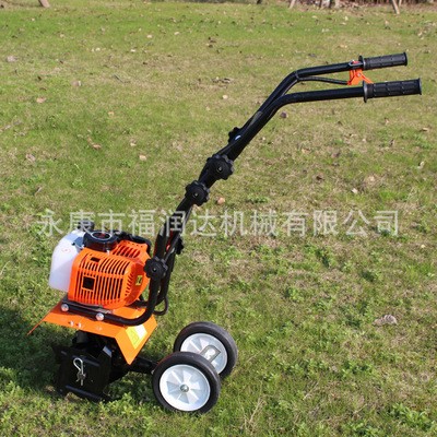 小型手推式松土機微型汽油除草機翻土機多功能家用農用旋耕微耕機