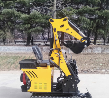 出口08型迷你履帶挖掘機 農用微型挖掘機 果園小型液壓勾機抓木機