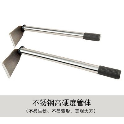 黑手柄不銹鋼兩用耙不銹鋤頭花園兩用鋤園林兩頭忙自產自銷耙子