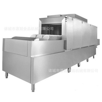 廠家供應(yīng)學(xué)校工廠酒店用碗碟清洗機(jī) 長龍式餐盤清洗機(jī)