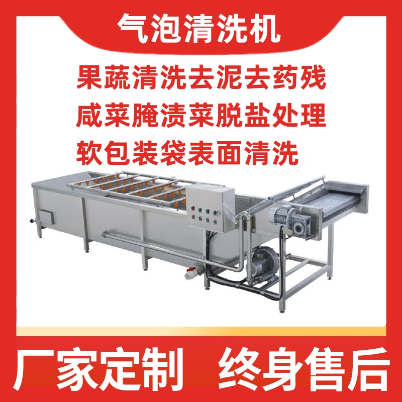 中藥果蔬清洗機氣泡清洗機去泥去藥殘 咸菜脫鹽機 軟包裝袋洗袋機