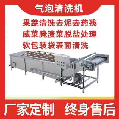中藥果蔬清洗機氣泡清洗機去泥去藥殘 咸菜脫鹽機 軟包裝袋洗袋機