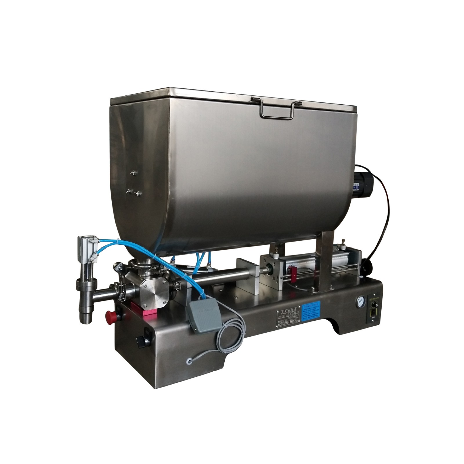 臥式單頭膏體灌裝機 半自動番茄醬 小型灌裝機 自動定量灌裝機