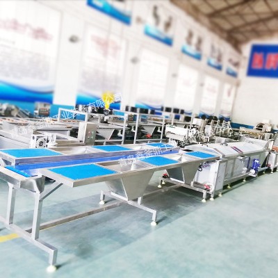 鑫釜鼎半成品預制菜制作設備 凈菜加工流水線 速食料理全套機器