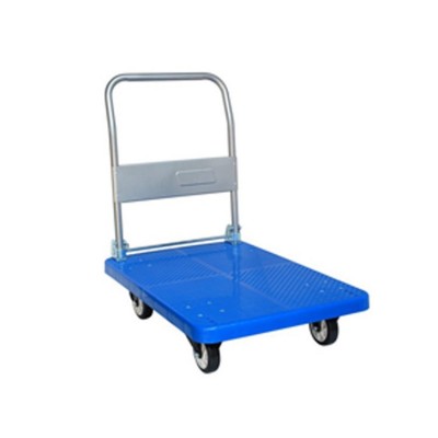 成都批發(fā) 物流手推車700*500靜音膠板車 貨物小推車電梯車工具車