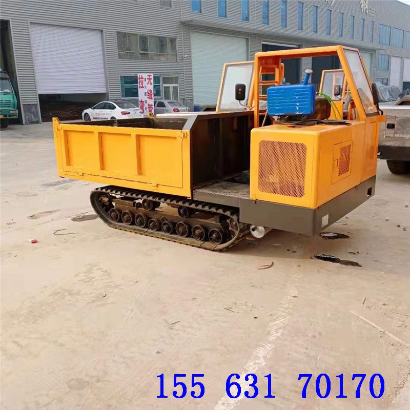 山東座駕履帶運輸車 水利改造農田自卸運輸車 果園園林手扶運輸車