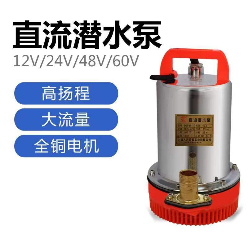 直流電瓶泵小型家用抽水泵電瓶車電動車抽水泵12V24V48V60V高揚程