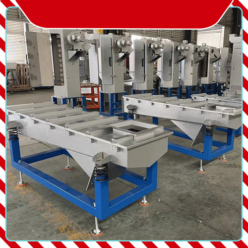 非標定制往復式振動篩顆粒片材直線振動篩塑料分離設備震動篩粉機