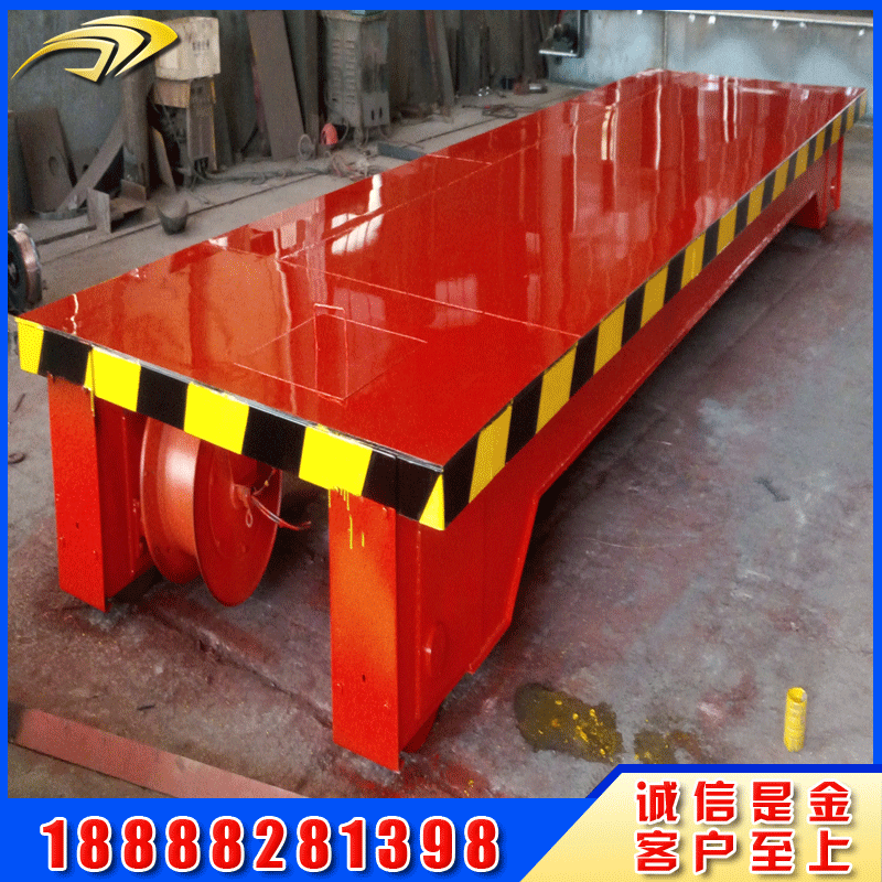 廠家生產礦用30噸電動平車50噸軌道地平車 火車鐵路平板拖車