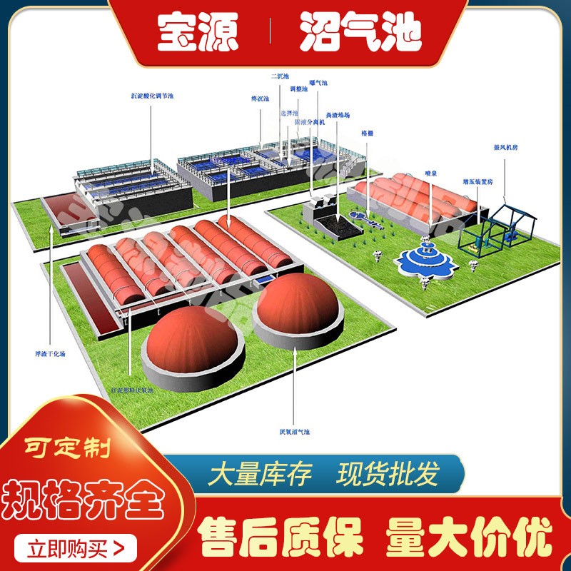 軟體沼氣池家用塑料農業養殖沼氣罐折疊紅泥沼氣池雙膜儲氣罐大型
