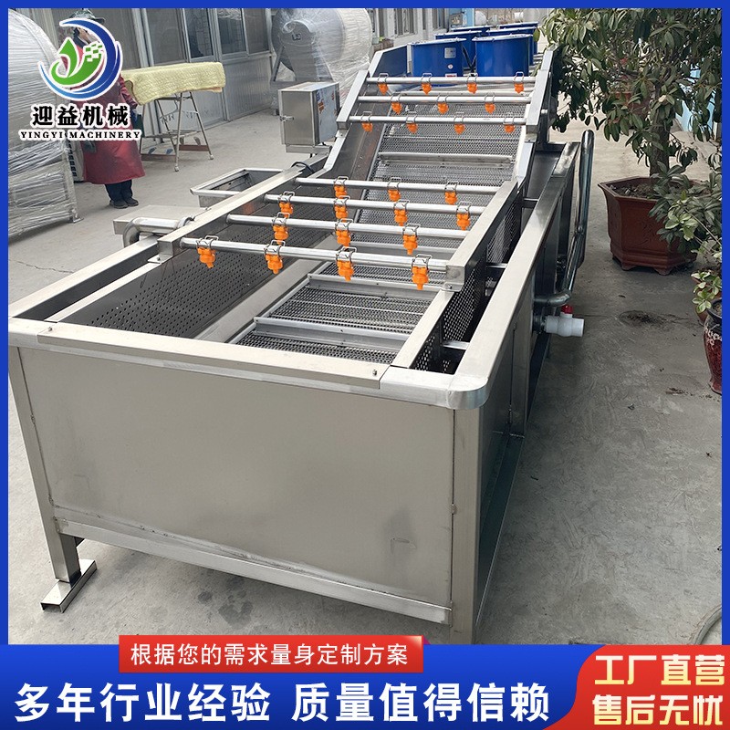 多功能鮮花椒清洗設(shè)備 預(yù)制菜氣泡清洗機 檸檬果蔬清洗機設(shè)備