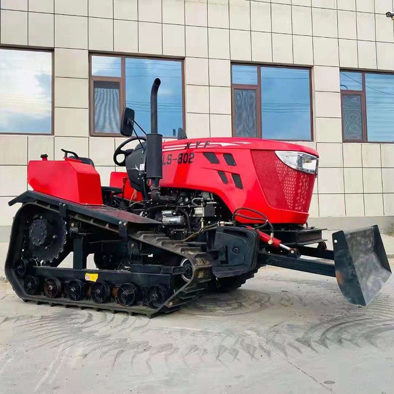 水旱兩用水田旋耕機 開溝除草施肥犁地機 乘坐式履帶微耕機