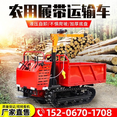 3噸履帶運輸車山地爬山虎農用自卸車小型爬坡王全地形履帶運輸車