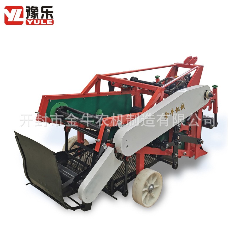 90型花生收獲機 卷鏈振動篩式收花生機 拖拉機帶動式花生收獲機