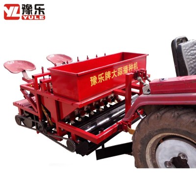 廠家直銷豫樂牌四輪車帶大蒜播種機農(nóng)用大蒜種植機
