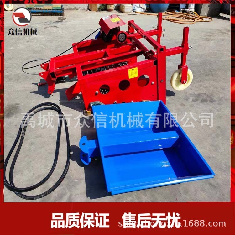 大蒜收獲機(jī)小型手扶拖拉機(jī)帶新款大蒜 藥材收獲機(jī)