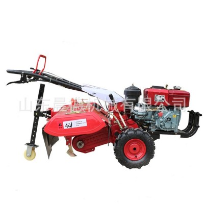 農田四驅微耕機 風冷柴油自走式犁地旋耕機 施肥播種開溝起壟機