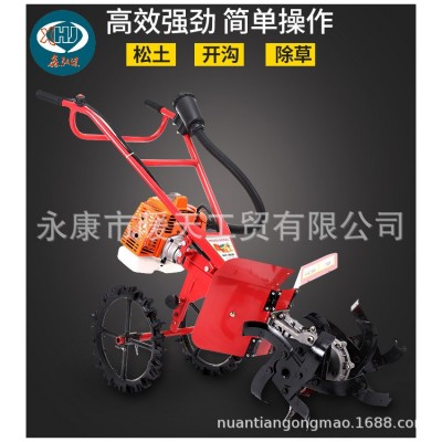 廠家直供家用二沖汽油3.2HP小型開溝機(jī),微耕機(jī)，四沖汽油動(dòng)力可選