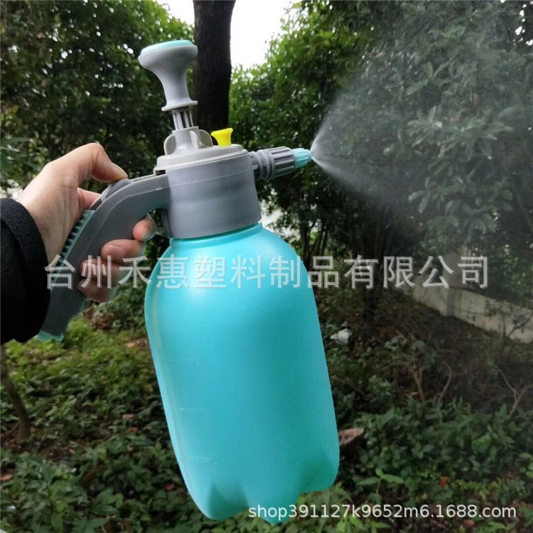 塑料噴霧器 2L氣壓澆花噴水壺 馬卡龍粉藍系灑水噴霧壺