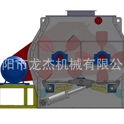 SSHJ0.2碳鋼飼料、預混料、化學、醫藥雙軸槳葉混合機