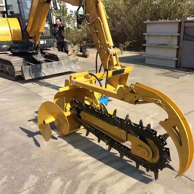 電力埋線纜用挖掘機(jī)配開(kāi)溝機(jī) 液壓挖溝機(jī)價(jià)格 挖掘機(jī)改裝開(kāi)溝機(jī)