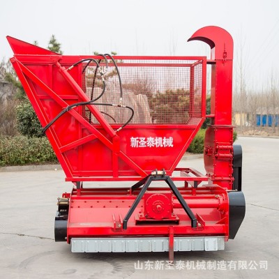 秸稈青儲回收機效果 自卸式秸稈飼料回收機 二次粉碎收獲機視頻
