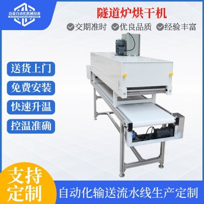 自動高溫隧道爐固化線 噴油噴粉隧道爐烘干機 皮帶式高溫烘干線