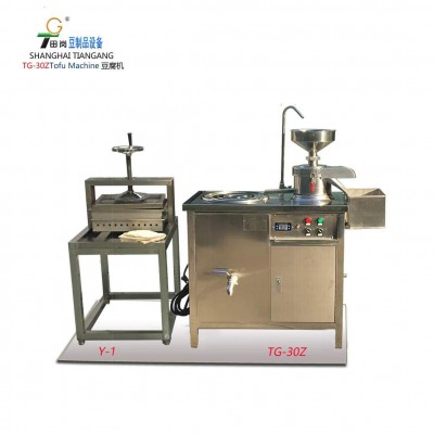 廠家供應田崗TG-30+Y-1小型豆腐機 可生產(chǎn)豆?jié){，豆花，豆腐。