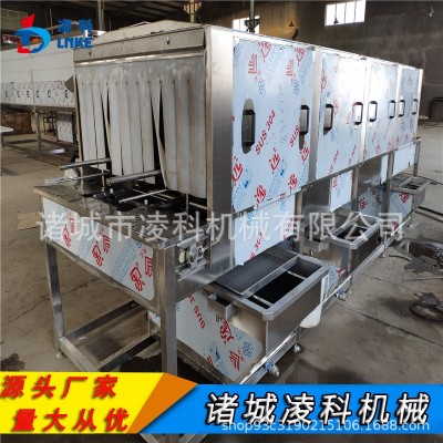 周轉(zhuǎn)筐清洗風干機 不銹鋼堿水洗筐機 洗筐流水線帶自動風干機
