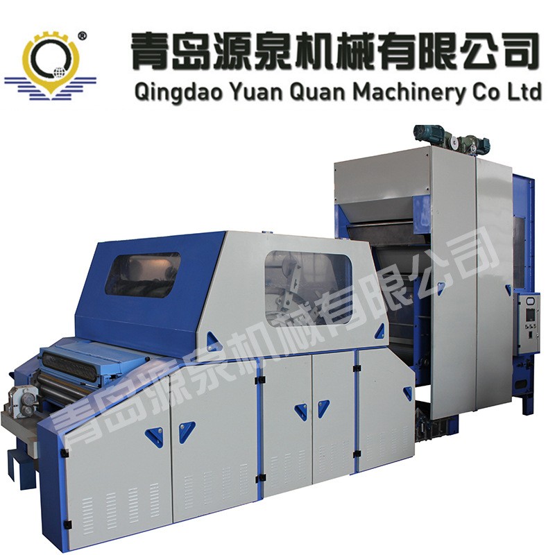 青島源泉廠家銷售羊毛羊絨梳理機 FN200、288型半精紡梳理機