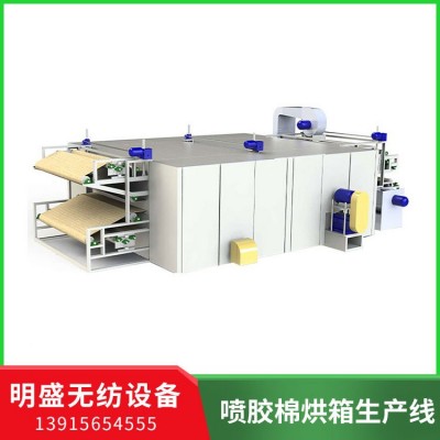 常熟市明盛無(wú)紡設(shè)備供應(yīng)噴膠棉烘箱生產(chǎn)線 切邊收卷機(jī)