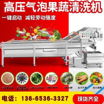 工廠銷售木耳浸泡清洗機 商用菌菇清洗機 氣泡噴淋清洗成套設備