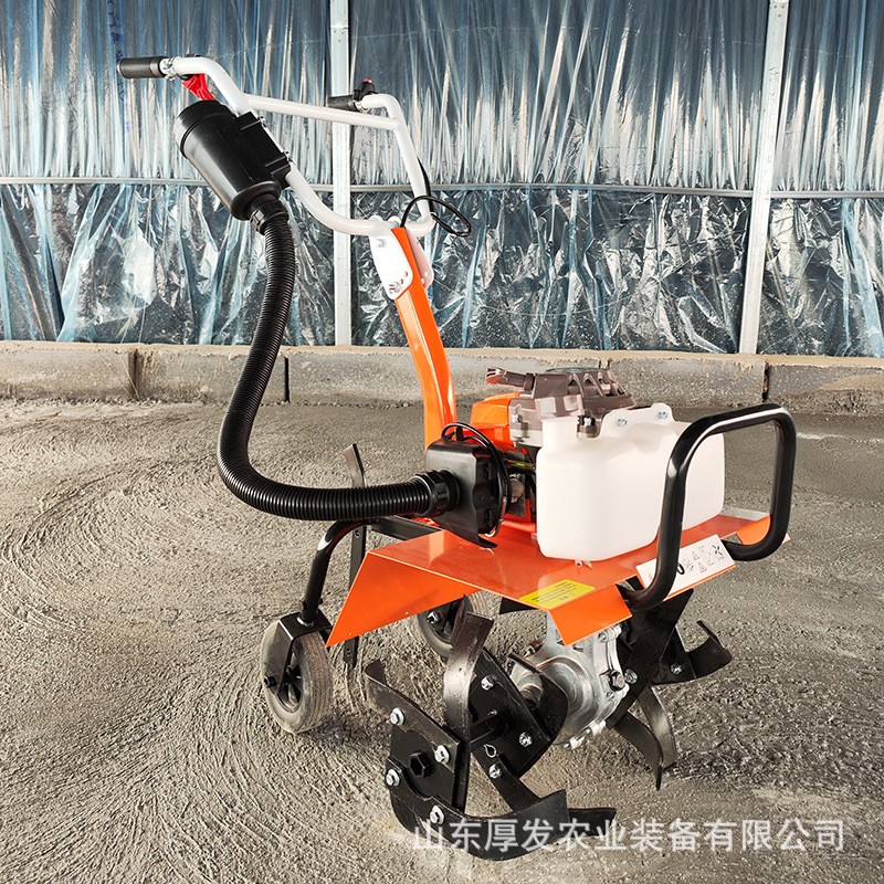 新型家用多機頭微耕機四沖程汽油機農用小微型耕地鋤草開溝松土機