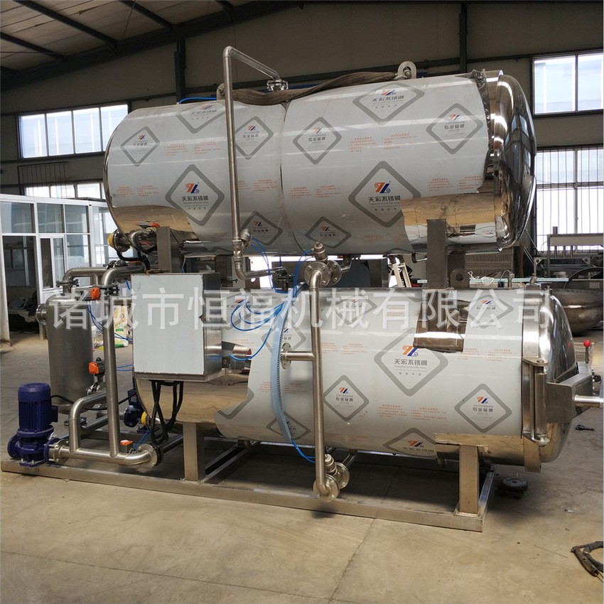 制作風(fēng)干牛肉干的機(jī)器 即食海鮮高溫滅菌鍋 鮮玉米清洗殺菌機(jī)器