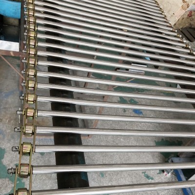 東莞供應不銹鋼鏈條式輸送帶 金屬鏈桿式輸送帶流水線鏈片膠輪
