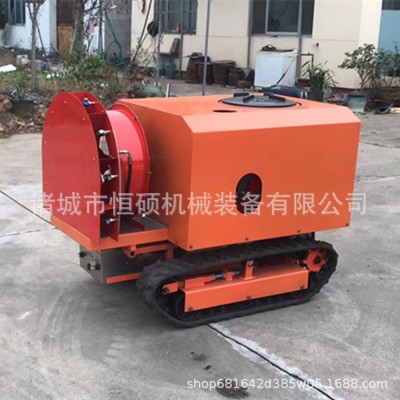 履帶底盤農(nóng)用打藥機 煙葉樹葉打藥機無線遙控橡膠履帶底盤打藥機