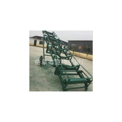 移動式皮帶輸送機調(diào)速式 人字形橡膠10米皮帶輸送機布置靈活 質(zhì)保