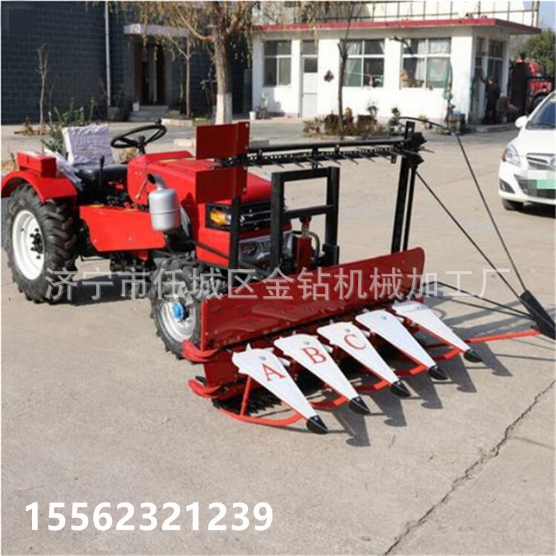 自走式蘆葦秸稈割倒機 手扶苜蓿收割機 辣椒黃豆割曬機農用多功能