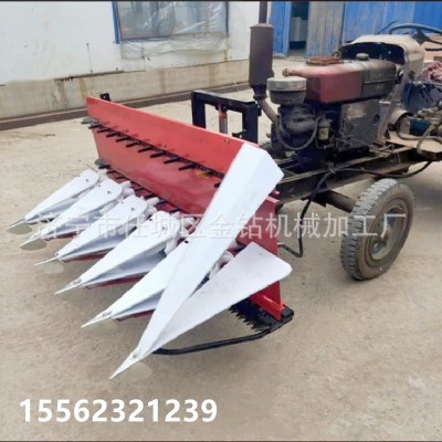 多功能農用割曬機 自走式水稻辣椒割倒機 谷子桿小型收獲機 現貨