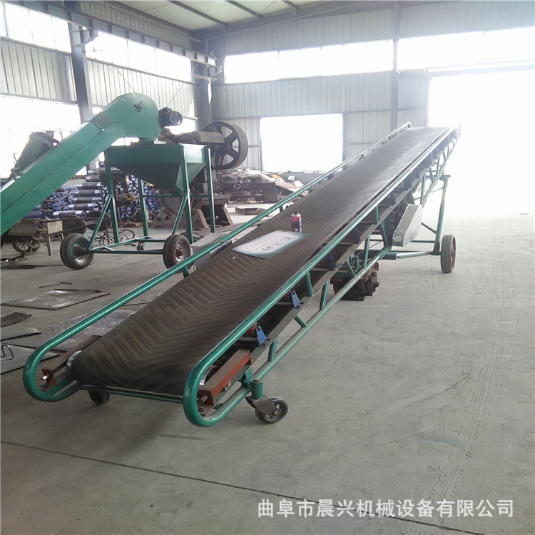 活動簡易折疊帶式輸送機(jī) 廠家直銷 移動輕便升降裝車碼垛輸送機(jī)