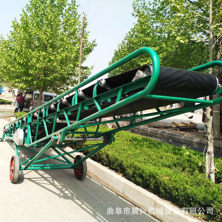 糧食裝車卸車機(jī) 晨興機(jī)械可升降移動式皮帶輸送機(jī) 移動式皮帶機(jī)