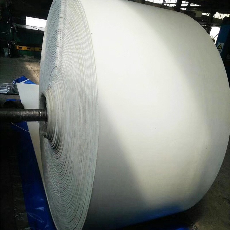 青島白色橡膠輸送帶 耐磨加工EP工業(yè)皮帶廠家銷(xiāo)售 防滑橡膠帶批發(fā)