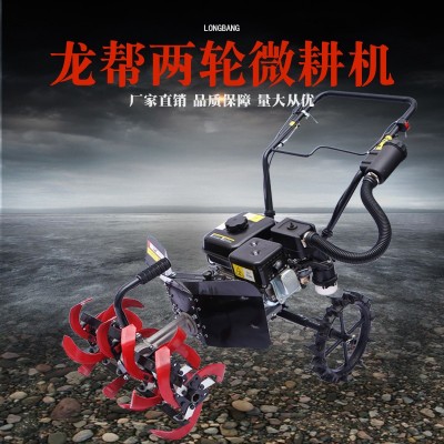 龍幫廠家直供汽油微耕機翻土旋耕機開溝除草小型耕地機批發定制