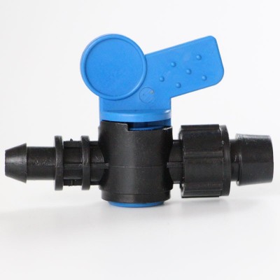 16軟帶旁通閥 滴灌迷你管件 按扣鎖母旁通閥 定位閥pe硬管旁通閥