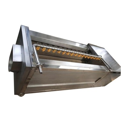 胡蘿卜清洗機 全自動清洗設(shè)備 不銹鋼毛輥去泥去皮機