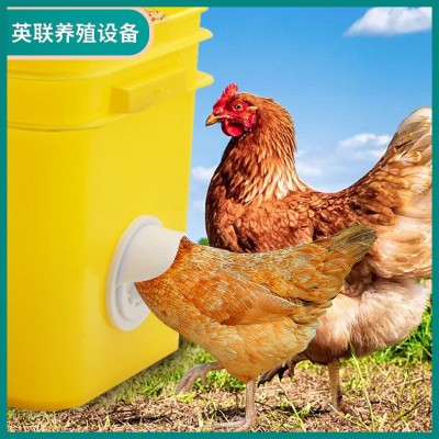 雞用喂料器家禽自動(dòng)喂食器雞料筒雞用飼料桶雞用喂料桶禽類喂料口